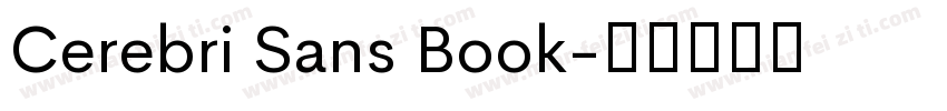 Cerebri Sans Book字体转换